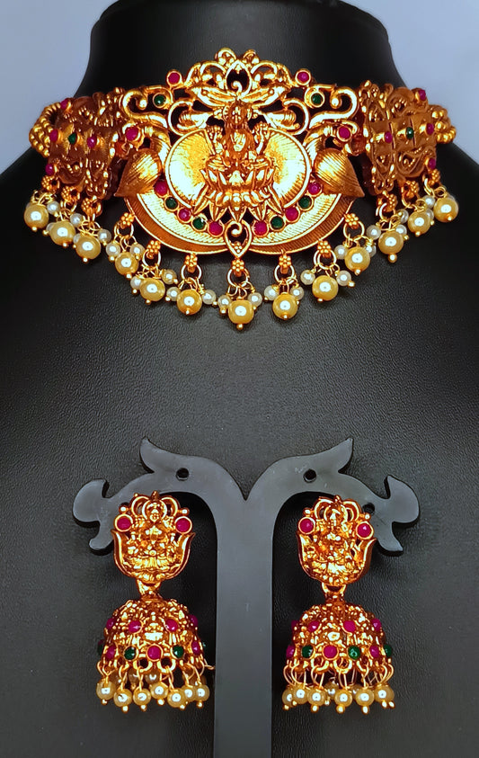 Mesmerizing antique Choker lakshmi _6peacock