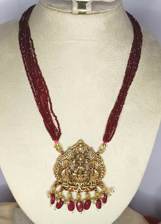 Red Crystal bead pendent Chain