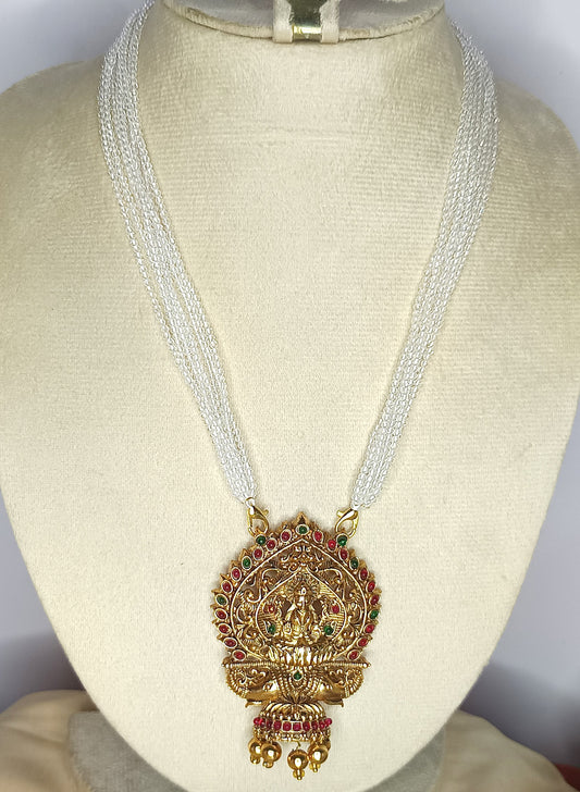Transparent Crystal bead pendent Chain