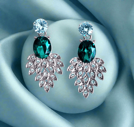 Trendy multicolor cute rose gold  earrings will make a perfect gift for your girlfriend, daughter, sister..! enough for party, office wear .korean shiny earring with western stylish danglers
